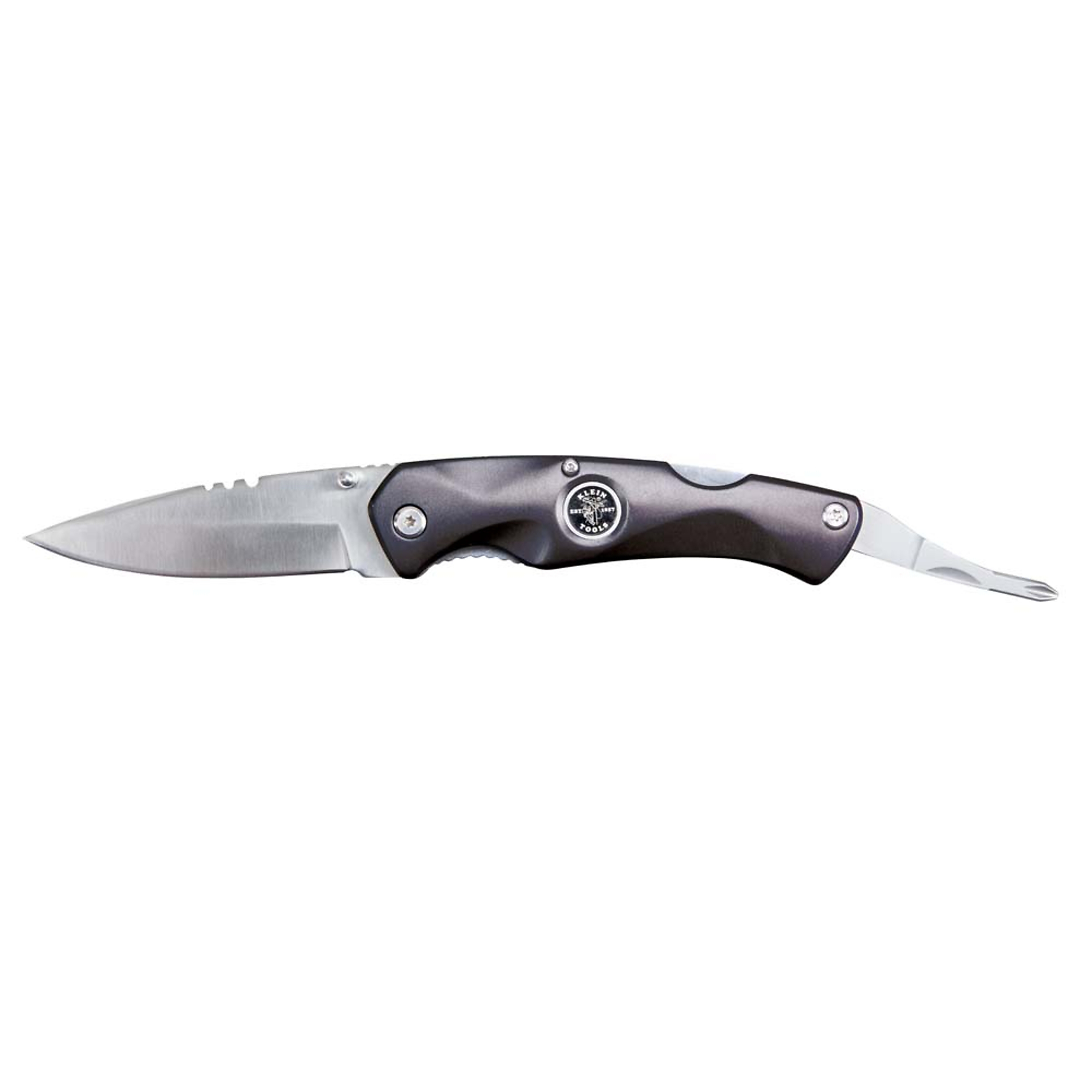 Klein Tools, Electrician's Pocket Knife w/#2 Phillips, Blades (qty.) 1 Knives (qty.) 1 Folding, Model# 44217